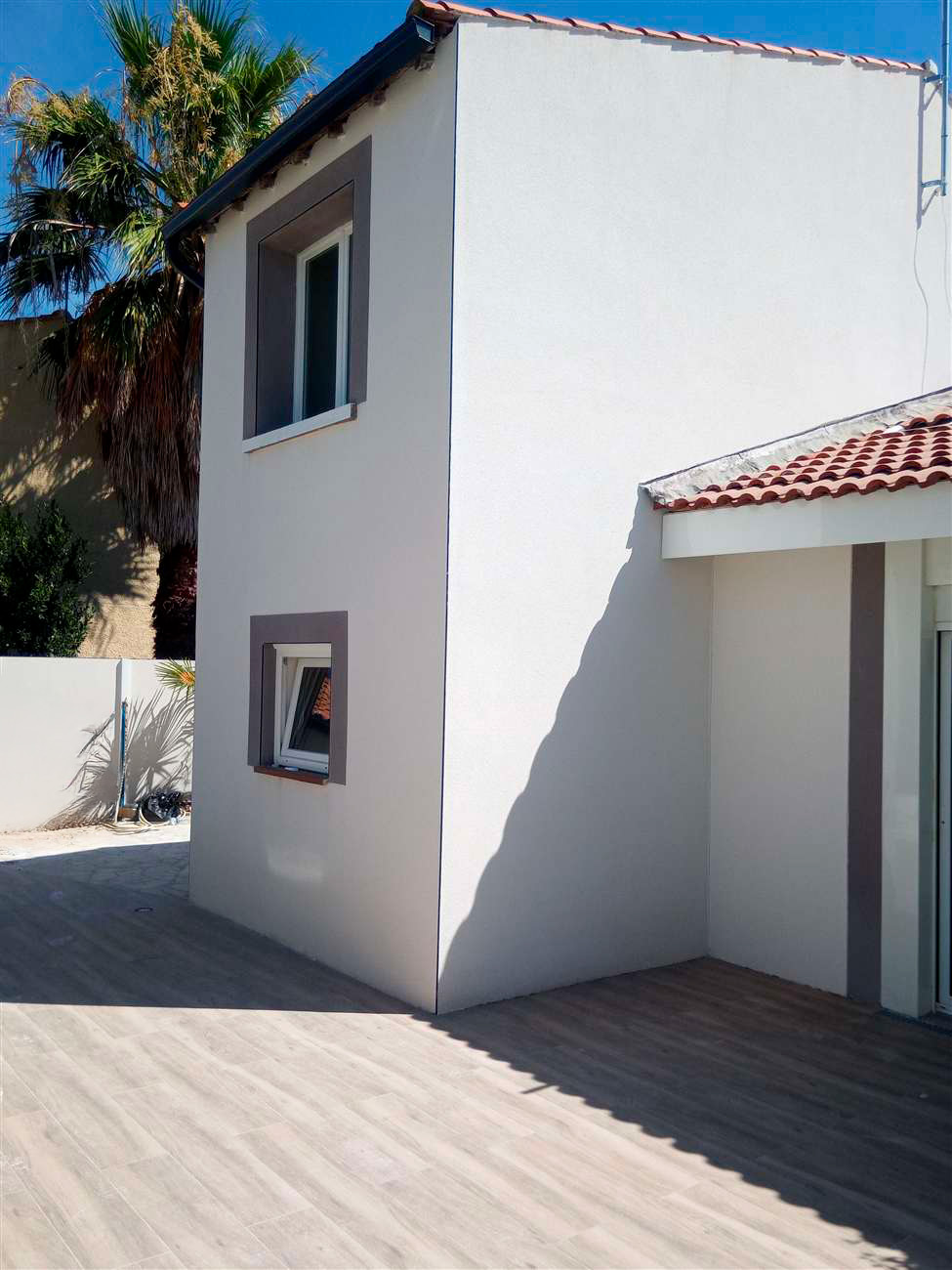 Rénovation complète villa – DDK Construction – Montpellier – façade arrière