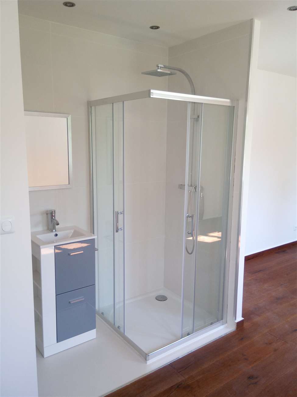 Rénovation complète villa – DDK Construction – Montpellier – salle de bain marbre